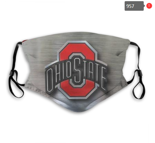 NCAA Ohio State Buckeyes #12 Dust mask with filter->ncaa dust mask->Sports Accessory